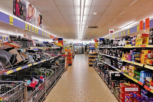 Generic supermarket aisles